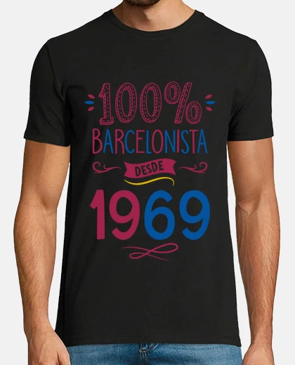 Camiseta 100 por 100 Barcelonista Desde 1969, 56 años