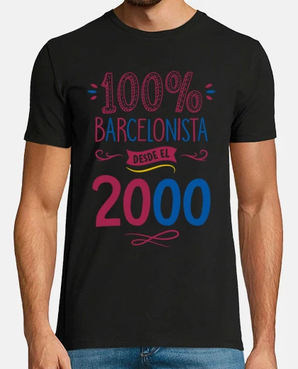 Camiseta 100 por 100 Barcelonista Desde El 2000, 25 años
