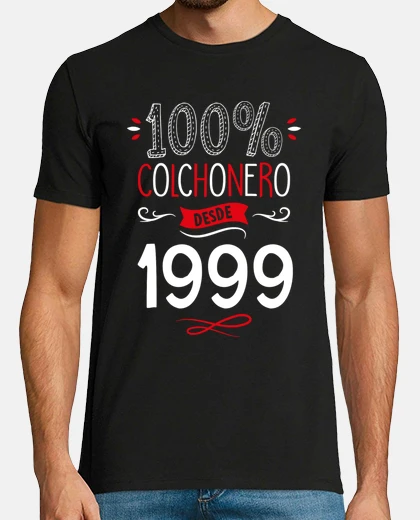 Camiseta 100 por 100 Colchonero Desde 1999, 26 años