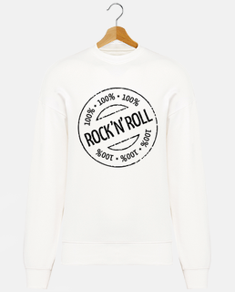 100 percent rock and roll stamp black