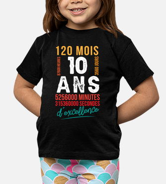 Enfants Anniversaire T-Shirt Ajouter Nom Et Âge Garçon Fille Cadeau Noël  Jeunes