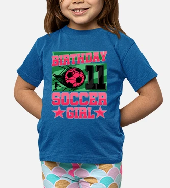 Girls Soccer Shirt - 11th Birthday Girls Soccer Shirt - 11th Birthday