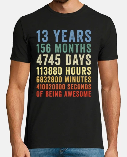 Tee-shirt 13 ans d39être génial cool anniversaire