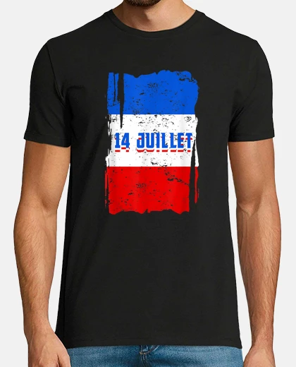 T-shirt 14 luglio festa nazionale francia tricolore francese
