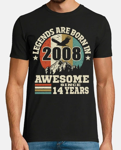 T-shirt 14 senza awesome dal 2008