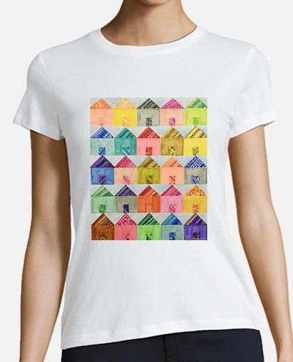 T-shirt 16 donna, manica corta, bianco, cotone bio