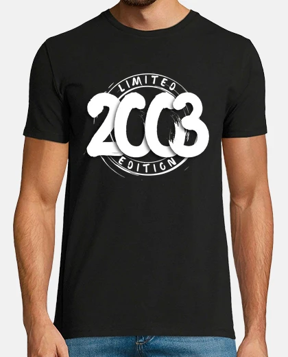 T-shirt 18 ° compleanno 18 anni 2003 regalo