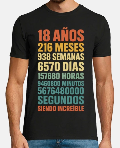 Camiseta 18 Años Siendo Increíble 18 Cumpleaños