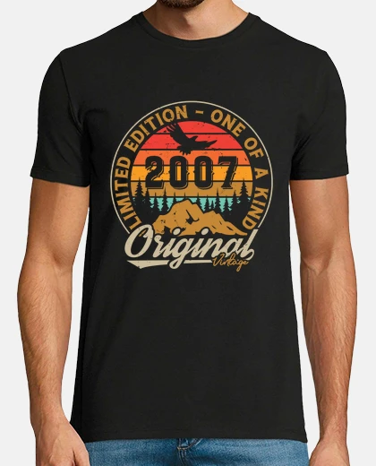 T-shirt 18 years 2007 vintage birthday retro
