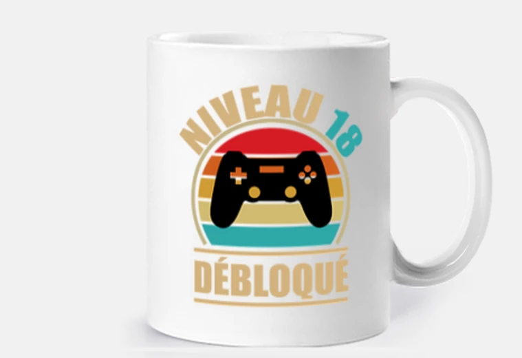 Cup 18th birthday gamer gift