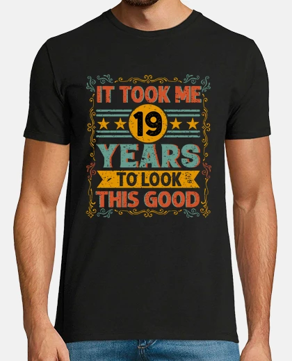 Tee-shirt 19 cadeau d39anniversaire