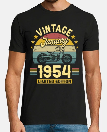 Camiseta 1954 Enero 70 Años Cumpleaños