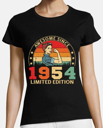 T-shirt 1954 woman39s years limited edition