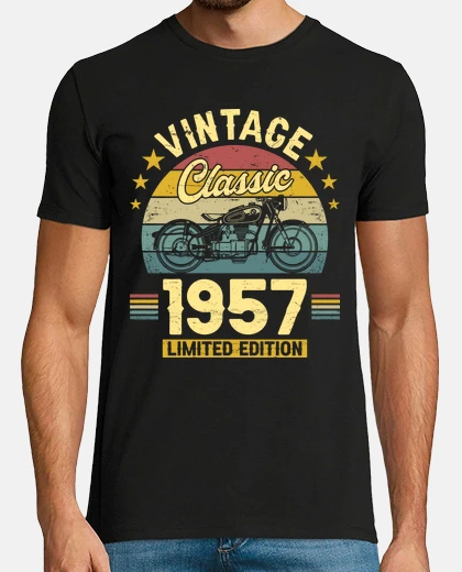 Tee-shirt 1957 Vintage 65 Ans Anniversaire