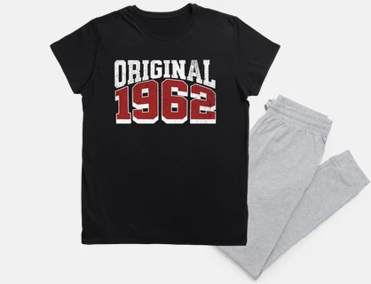 1962 year of birth original pajamas