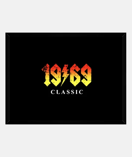 Framed 1969 BIRTHDAY ROCK AND LEGEND