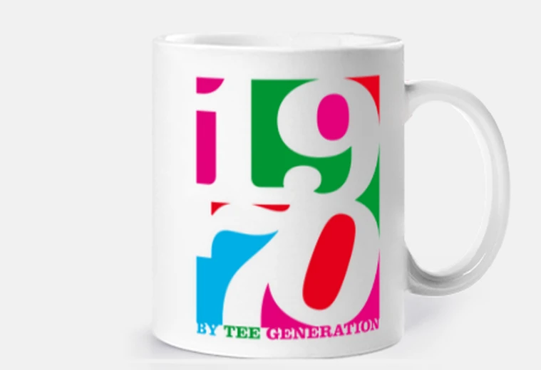 Cup 1970 anniversary mug