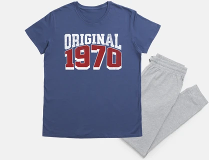 1970 year of birth original pajamas