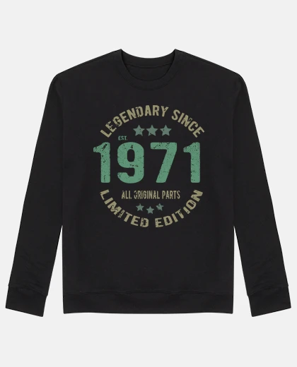 Hoodie 1971 vintage birthday