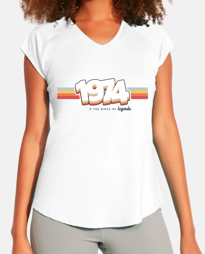 T-shirt 1974 la nascita delle legend