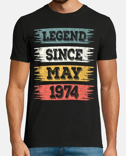 T-shirt 1974 Maggio 50 Anni Compleanno