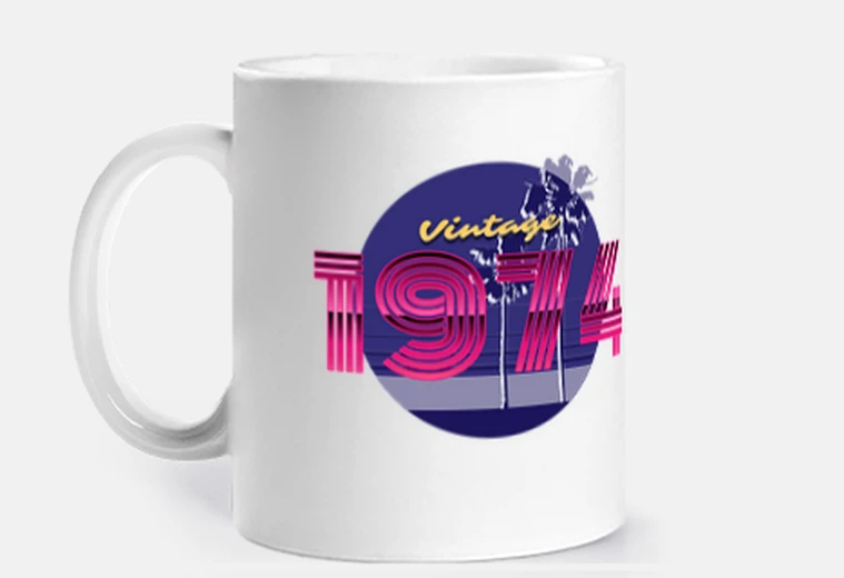 Cup 1974 retro vintage disco