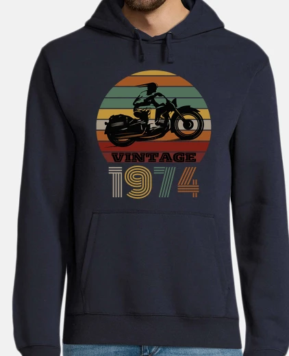 Hoodie 1974 vintage motorcycle