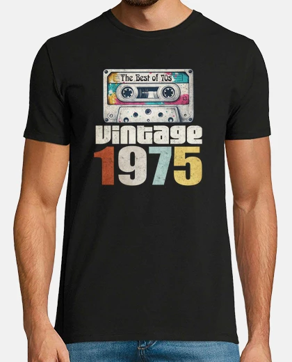 T-shirt 1975 compleanno 50 anni vintage