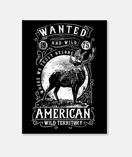 Wall 1975 nature retro animals canvas