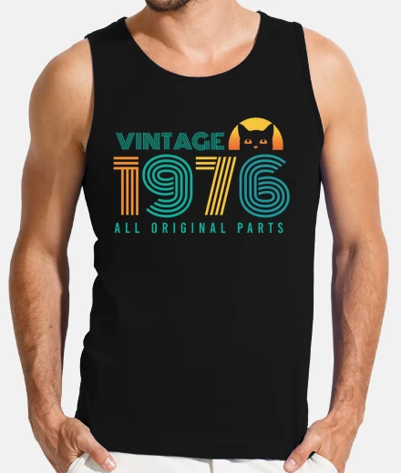 Tee-shirt 1976 anniversaire de chats vintage