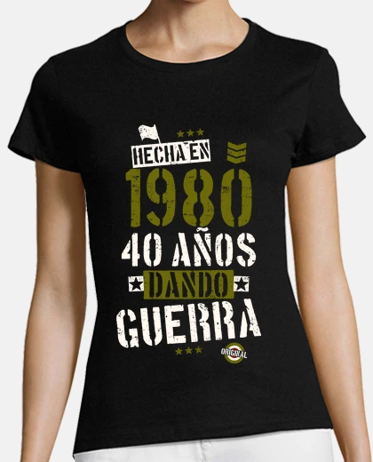T-shirt 1980 40 years giving war