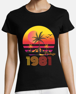 1981 palmera montaña puesta de sol vend