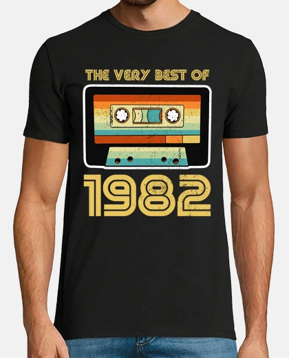 T-shirt 1982 Retro Birthday Cassette Music