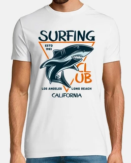 1983 surfing california retro surf USA shirt
