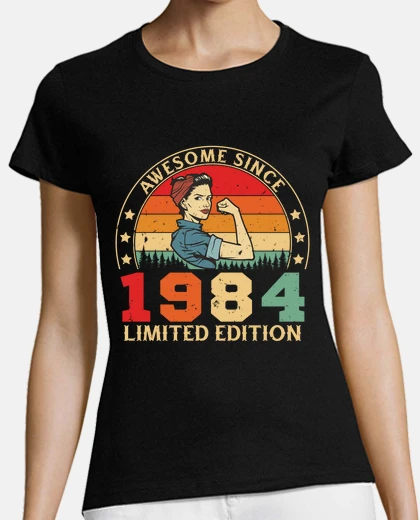 Playera 1984 Cumpleaños Mujer Edición Limitada