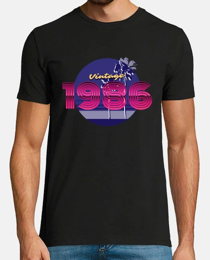 Camiseta 1986 retro vintage discoteca
