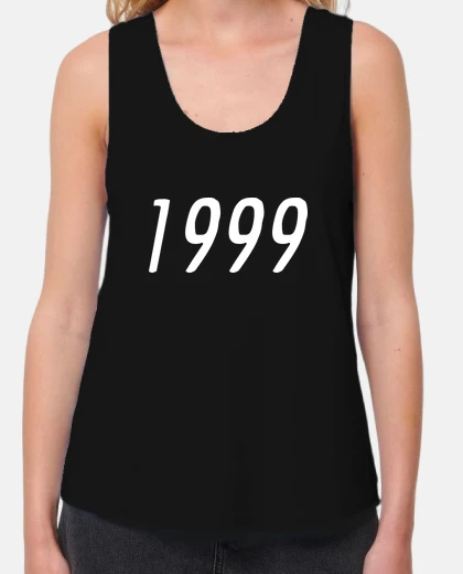 Camiseta 1999 white Loose Fit, negra