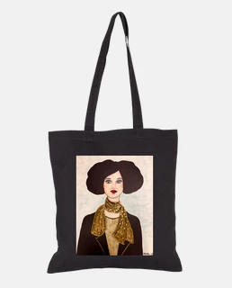 1 sac en tissu, noir