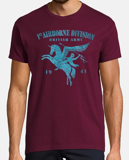 T-shirt 1a divisione british trasmessa per via 