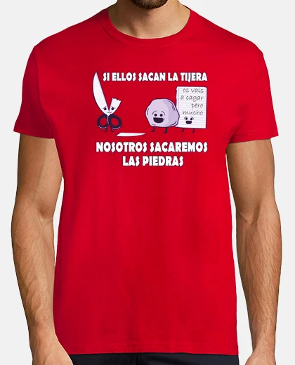 Tee-shirt 1c papier ciseaux de roche