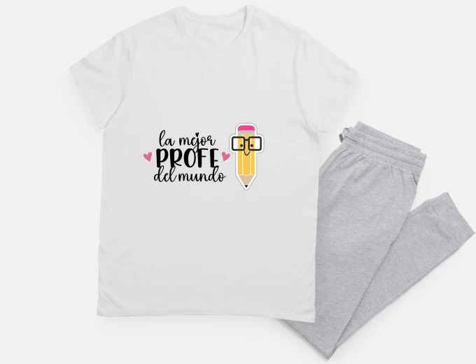 Pajama 2 pieces teacher the best teacher in the world
