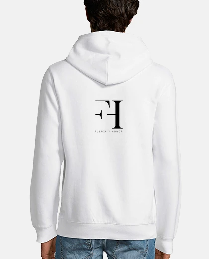 Hoodie 2-sided men&#39;s sweatshirt. the benefits of this garment will go in full to the soltra foundation