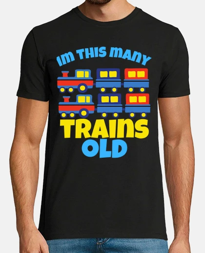T-shirt 2 year old train birthday party theme