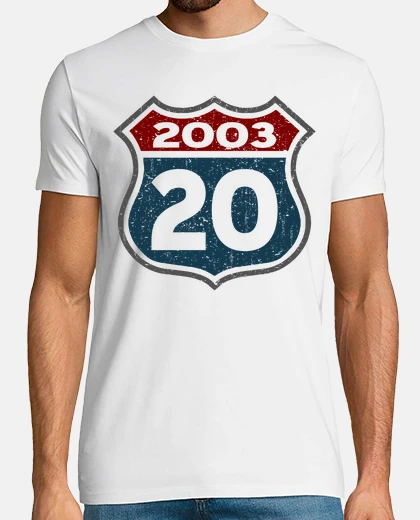 T-shirt 20 anni - nato nel 2003