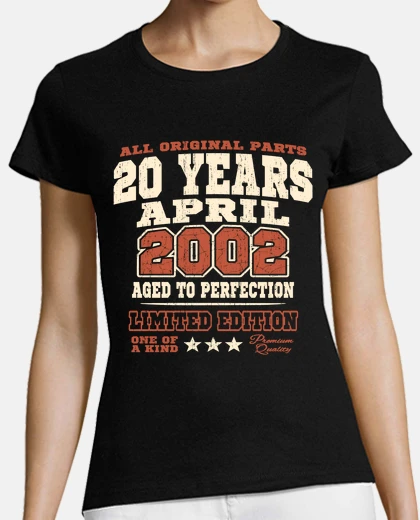 T-shirt 20 anni aprile 2002