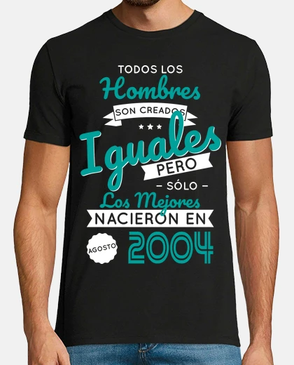 Camiseta 20 Anos Leyendas Nacieron Agosto 2004