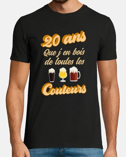 Tee-shirt 20 Ans Jen Bois De Toutes les Couleurs