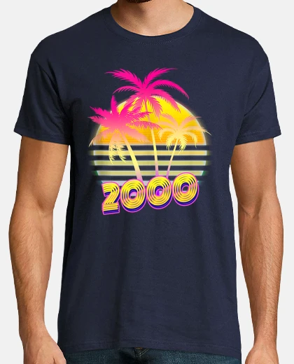 T-shirt 2000 sun rosa gialla