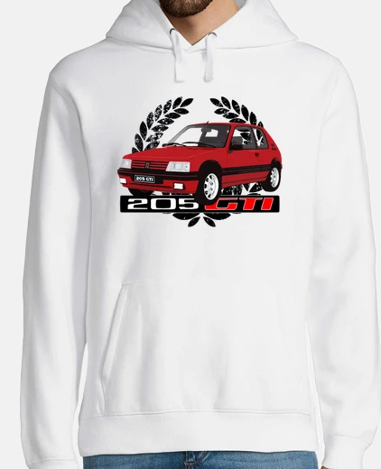 Sudadera 205 gti rojo