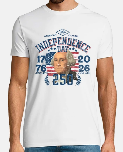 T-shirt 250° compleanno del giorno dell39indipe